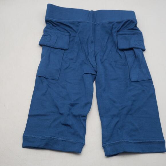 NEW Kickee Pants Twilight  Blue Cargo Pants Infant baby Boys Size Newborn - Picture 2 of 4